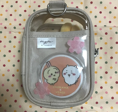 myfaデコレーションボックスポーチミニ透明シートでデコレーション